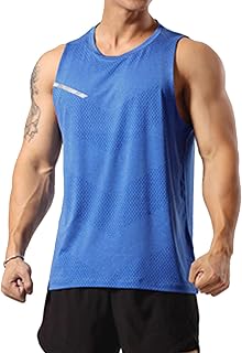 GYMAPE Men's Athletic Training Tank Tops Muscle Running Sleeveless Training Quick Dry Gym Activewear