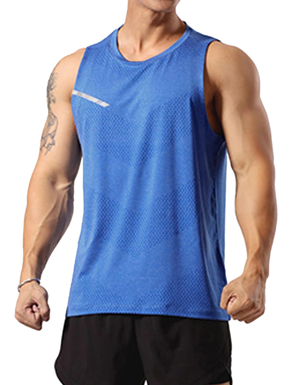 GYMAPE Men's Athletic Training Tank Tops Muscle Running Sleeveless Training Quic