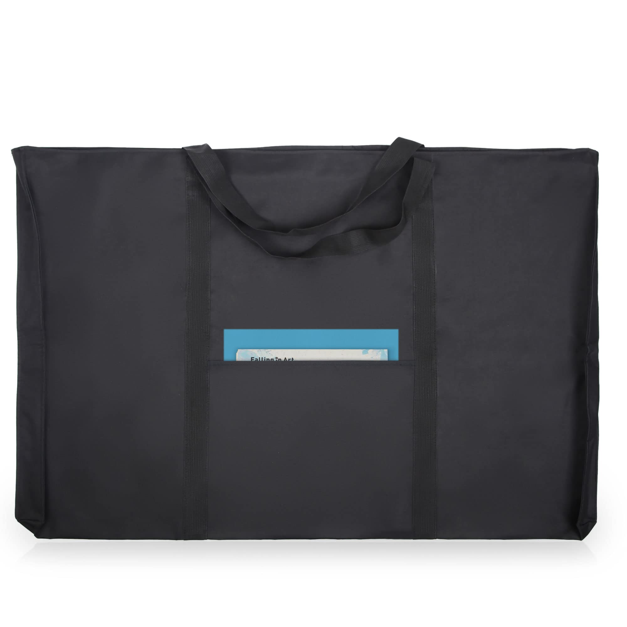 JJRING Dacron Art Portfolio Tote Bag 25'' x 37'' For 24'' x 36'' Black | Light W
