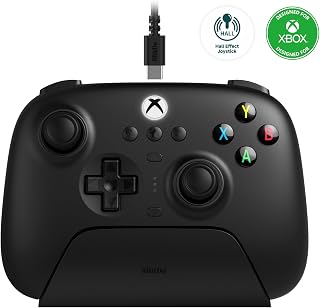 8BitDo Ultimate 3-Mode Controller, Hall Effect Joysticks, Pro Back Buttons, Wired Only for Xbox Series X|S & Xbox One, Compatibility with Apple, Windows & Android, Officially Licensed (Black)