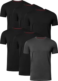 FULL TIME SPORTS Mens T-Shirt Pack of 6 Crew Neck Tshirt FTS-634