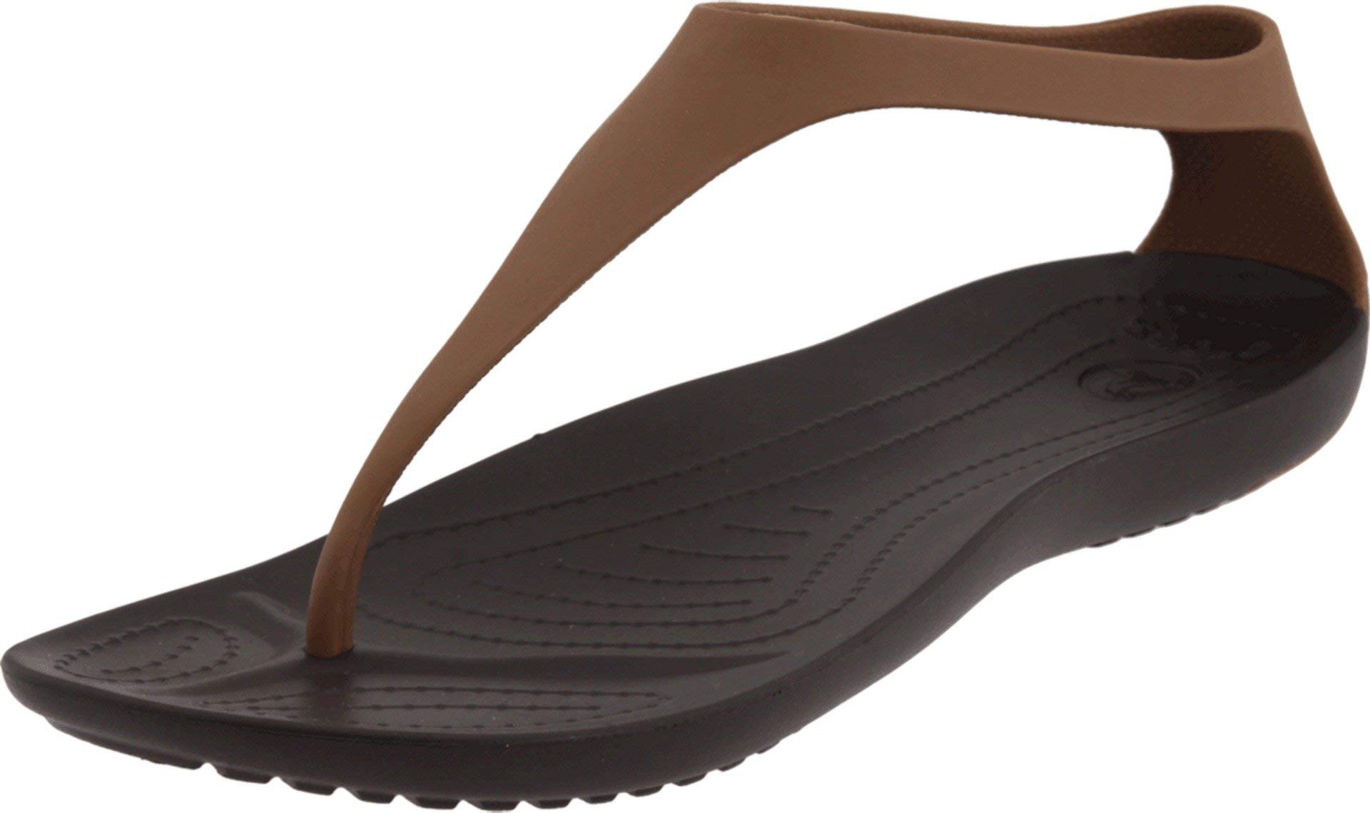 Crocs 14175, Women's Sandals, Golden Bronze Espresso, 39/40 EU
