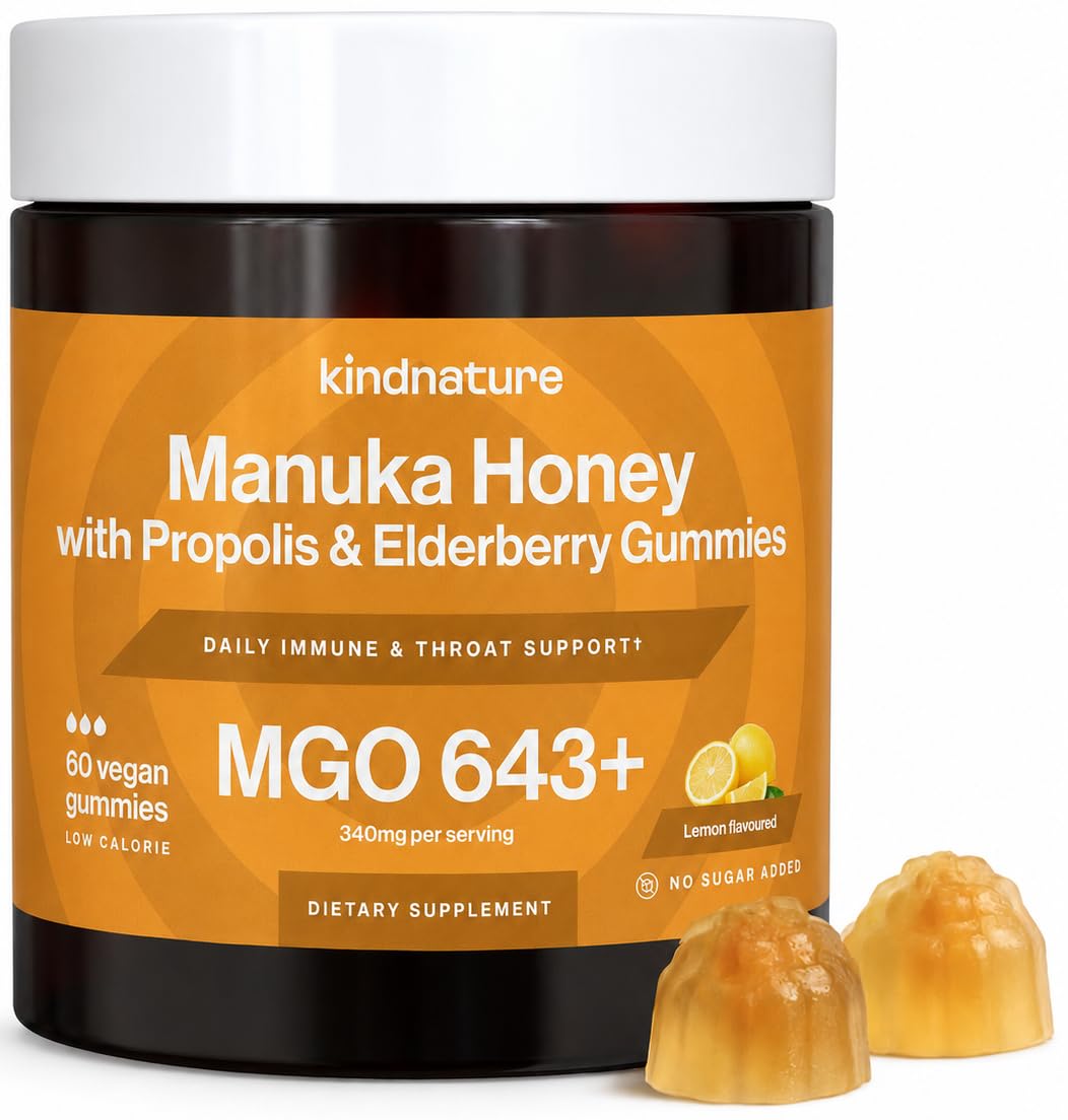 kindnature Manuka Honey Medical Grade Gummies MGO 643+ - New Zealand Manuka Hone