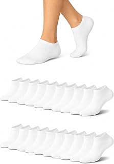 Basic Treasure 12 Pairs Unisex Sport Socks Black/White/Grey | Soft and breathable cotton, stretchy material that keeps its shape, simple and discreet design