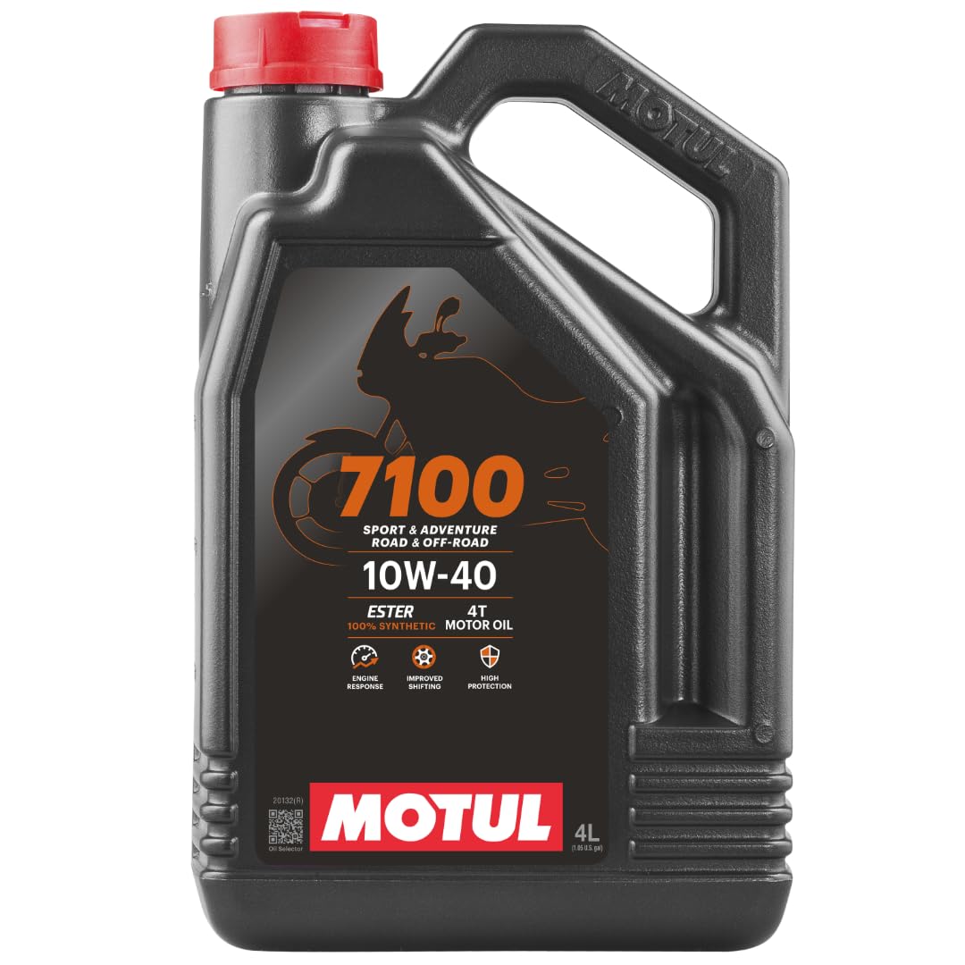 Motul 7100 4T 10W-40 Full Synthetic Motorcycle Oil - Ester Technology - API SP J
