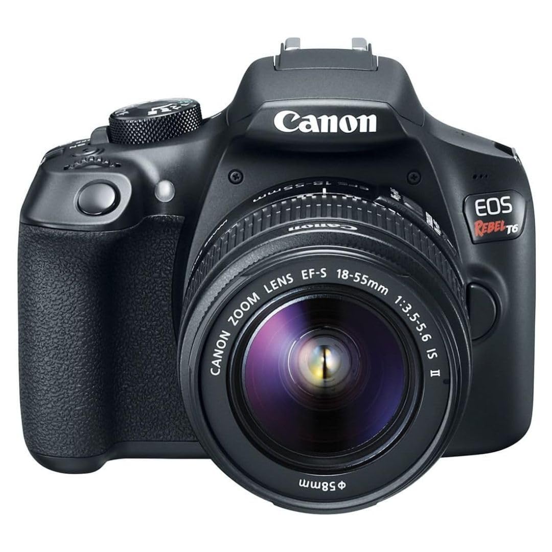 Canon EOS Rebel T6 Digital SLR Camera Kit with EF-S 18-55mm f/3.5-5.6 is II Lens
