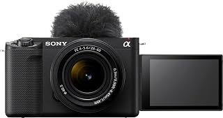 Sony Alpha ZV-E1 Full-Frame Interchangeable Lens Mirrorless Vlog Camera with 28-60mm Lens - Black Body (Renewed)