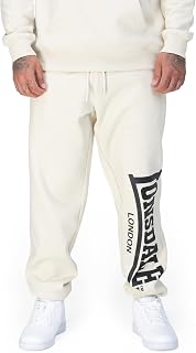 Lonsdale London Logo Large Men's Tracksuit Bottoms Black 60% Cotton, 40% Polyester Relaxed