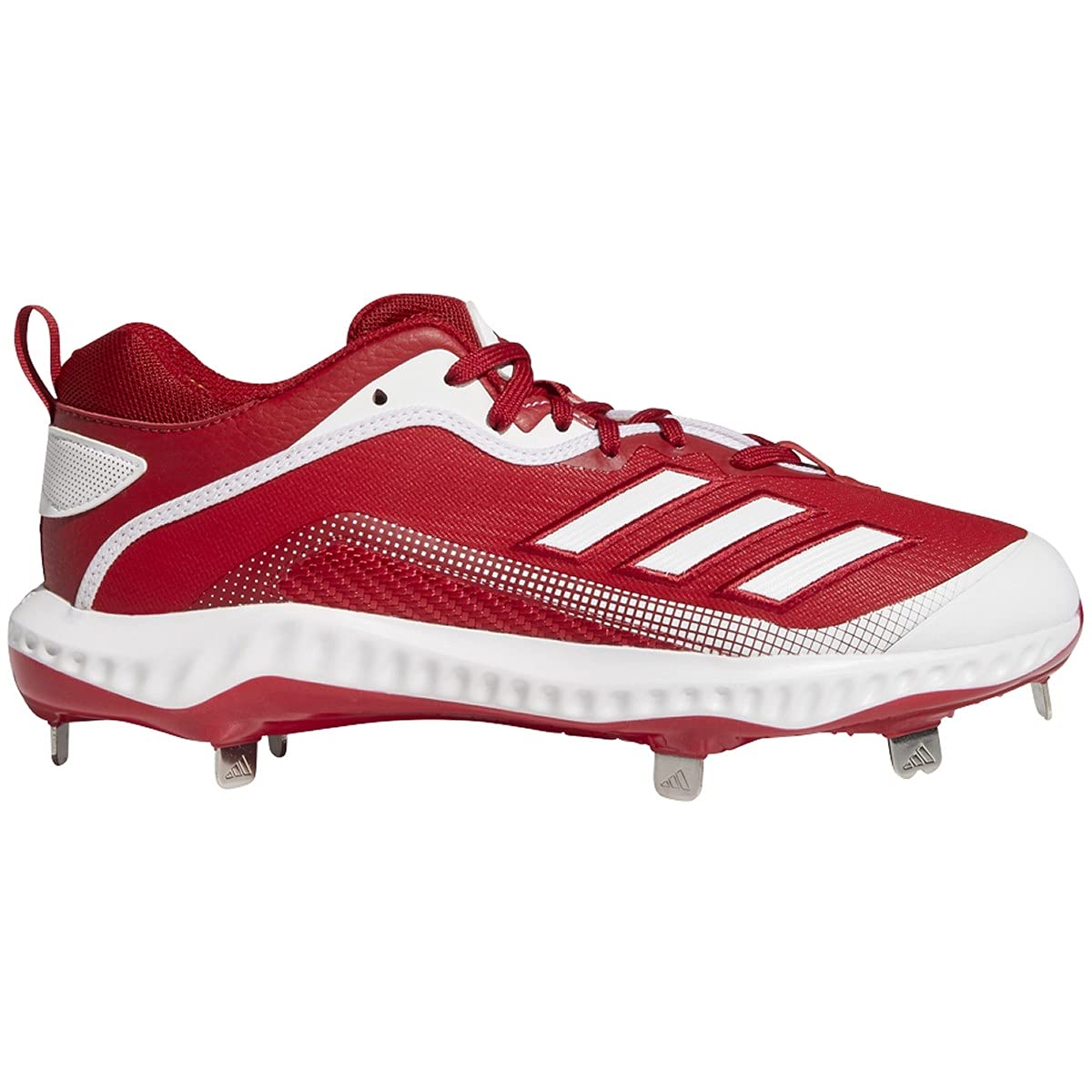 adidas Men's FV9354 Baseball Shoe, Power Red/White/White, 17
