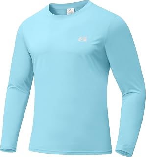 Boyzn Men's UPF 50+ Sun Protection Swim Shirts Quick Dry Lightweight Swim Shirt for Beach Surfing Swimming Fishing