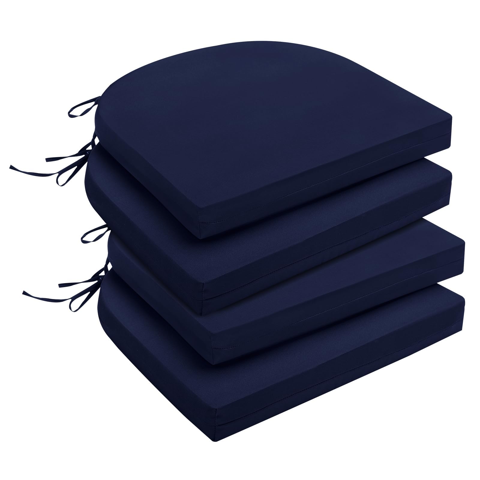 downluxe Outdoor Chair Cushions Set of 4 for Patio Furniture, Water-Resistant Pa
