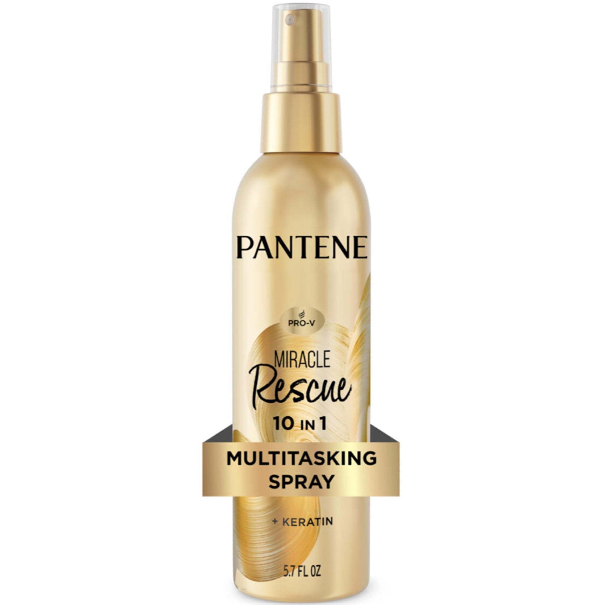 Pantene Miracle Rescue 10-in-1 Multitasking Spray, Heat Protection, 5.7 oz | Det