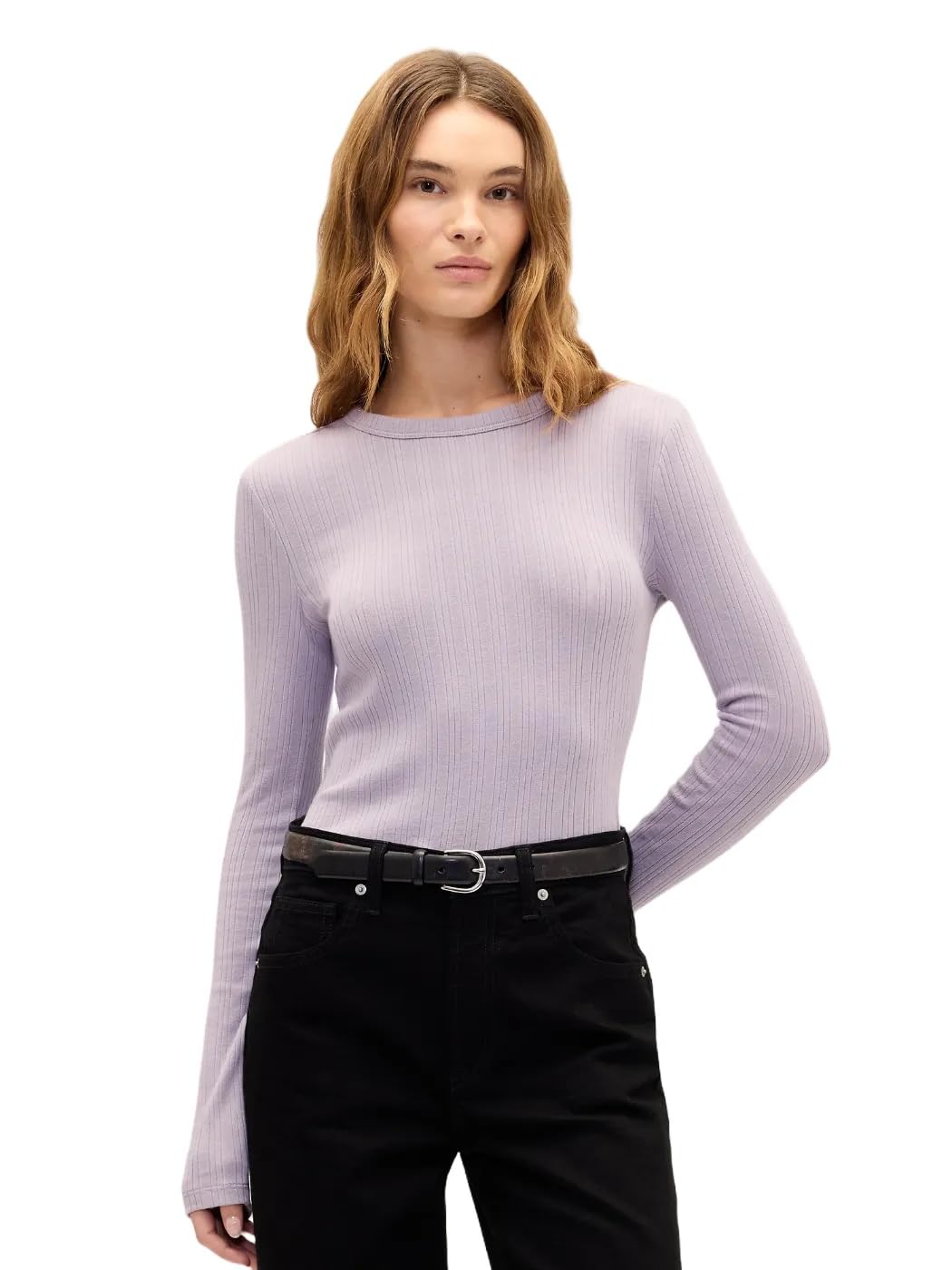 GAP Womens Cozy Ribbed Crewneck Pullover