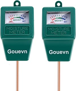 Gouevn 2pack Soil Moisture Meter, Hygrometer Soil Plant Water Meter, Plant Moisture Meter Indoor & Outdoor for Potted Plants, Lawns, Succulent (No Batteries Required)