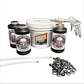 Complete Black PB Blaster Surface Shield Pro Undercoating Gun - 2 Wand Kit (3 Quart Bottles)