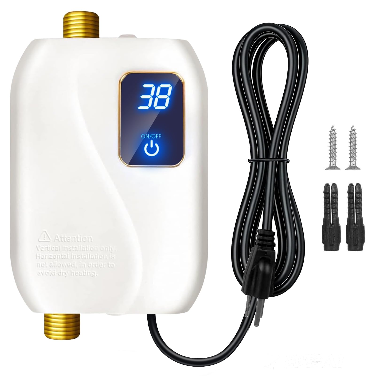 110V Tankless Water Heater Electric, 3000W Tankless Electric Water Heater Instan