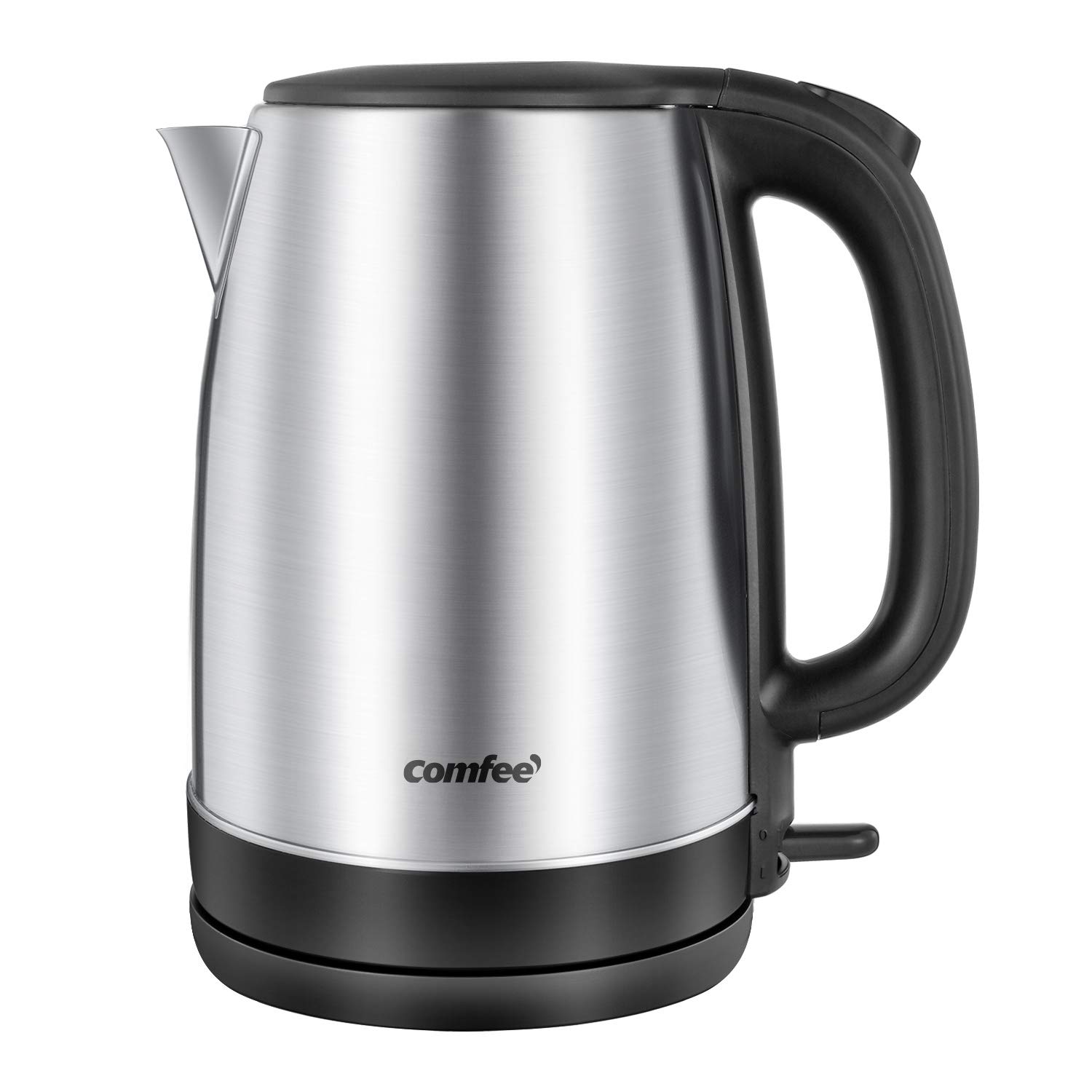 Comfee 1.7L Stainless Steel Electric Tea Kettle, BPA-Free Hot Water Boiler, Cord