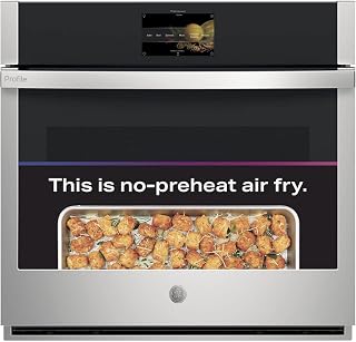 GE Profile PTS7000SNSS 30-Inch Built-In Convection Wall Oven with Air Fry, Stainless Steel