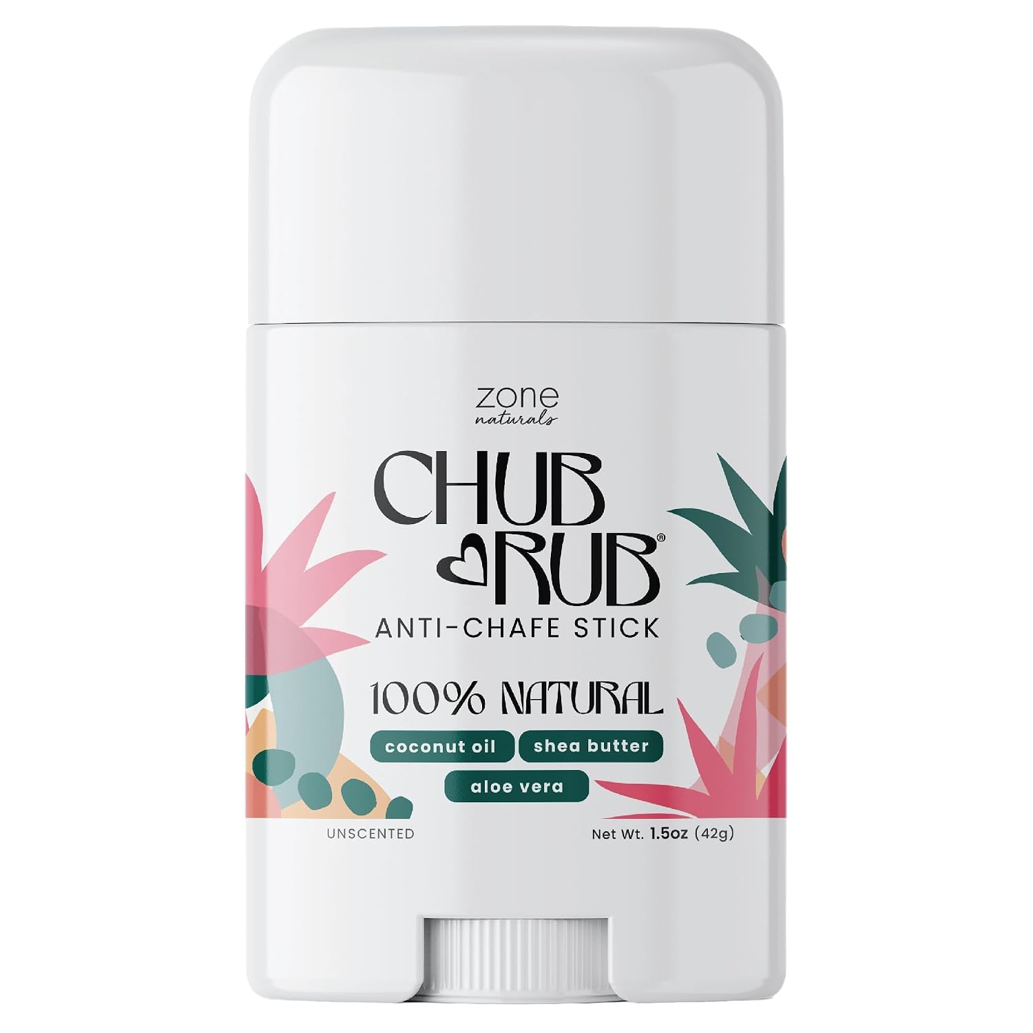 Zone Naturals Chafing Stick - 100% Natural Chub Rub Stick - Friction Defense Ant