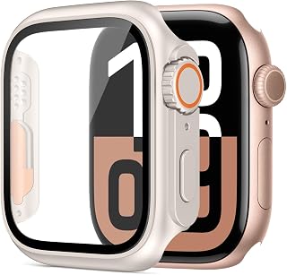 2 Pack Apple Watch Ultra/2 Screen Protector 49mm, Scratch Resistant, Full Body Hard PC Cover with Tempered Glass Bumper for iWatch 49mm (2 Pack)