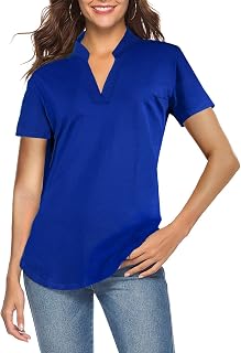 CEASIKERY Women's Casual V-Neck Blouse Tunic Shirt