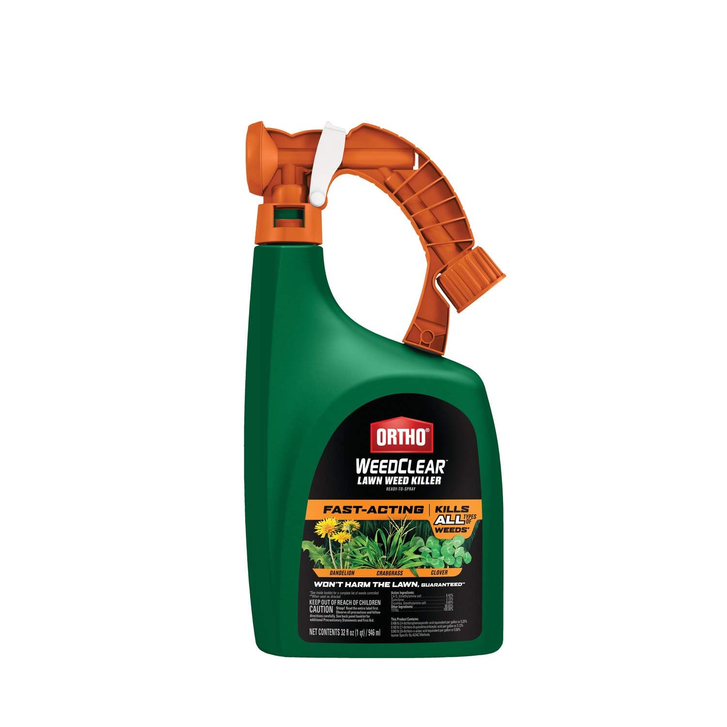Ortho WeedClear Lawn Weed Killer Ready-to-Spray, 32 fl. oz. | Weed Killer Spray 