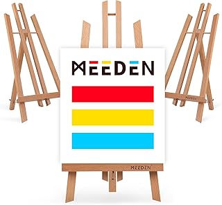 MEEDEN Table Easel Stand for Display: 3 Pack 50cm Beech Tabletop Easel