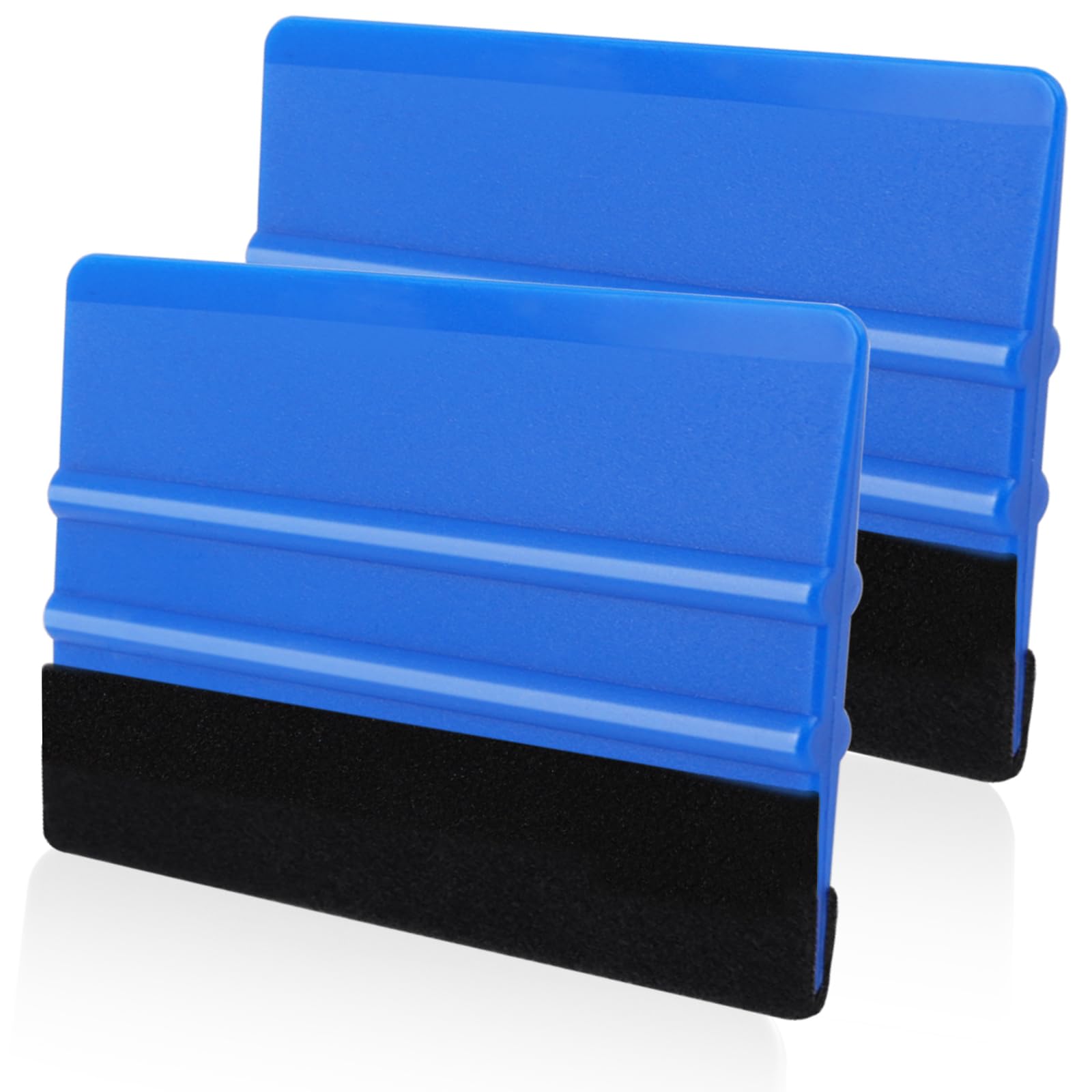 WRAPXPERT Blue Felt Squeegee,2 Pcs Squeegee for Vinyl,Medium Hardness Vinyl Sque