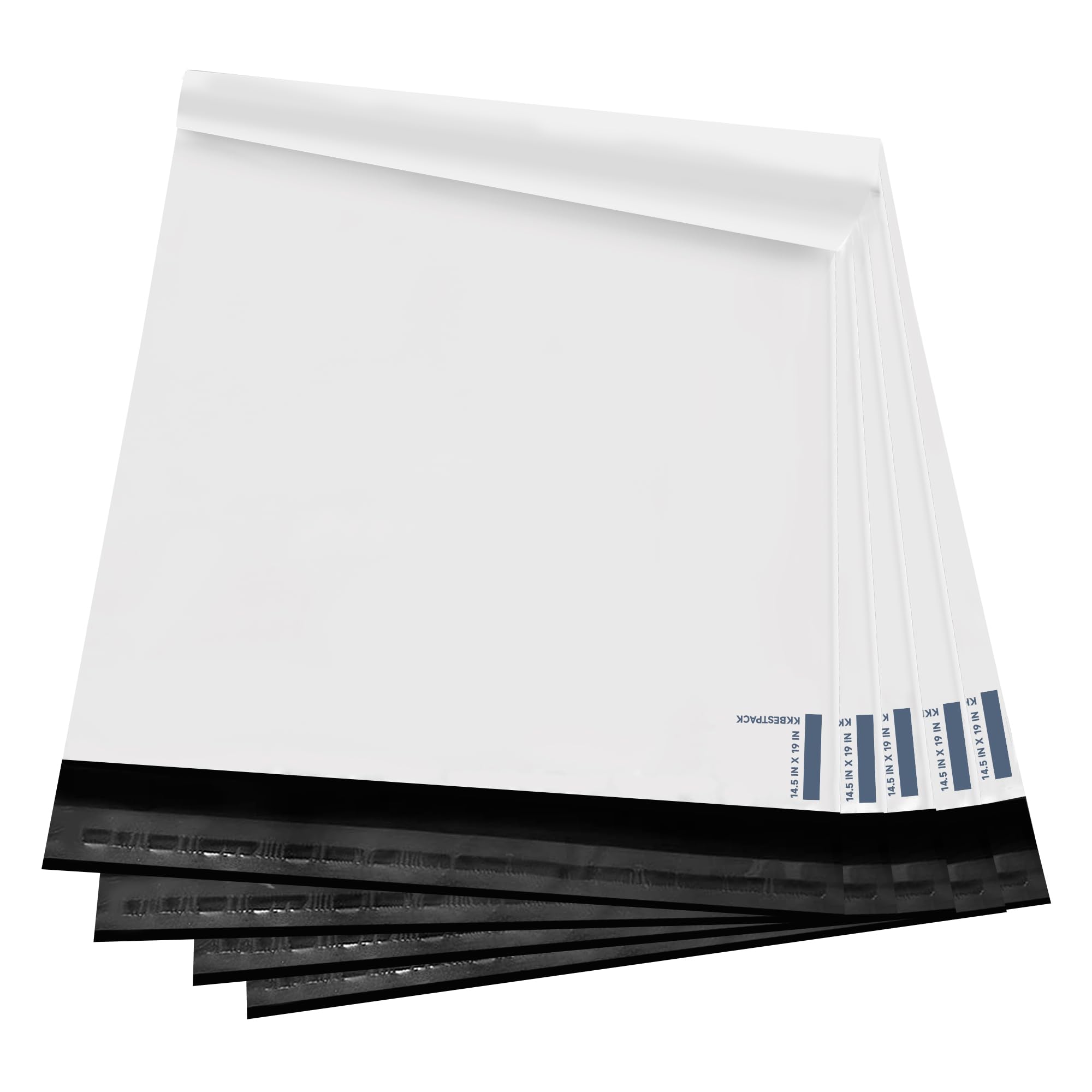 KKBESTPACK White Poly Mailers 14.5x19 in, Shipping Bags, 100 Pcs | Mailer bags f