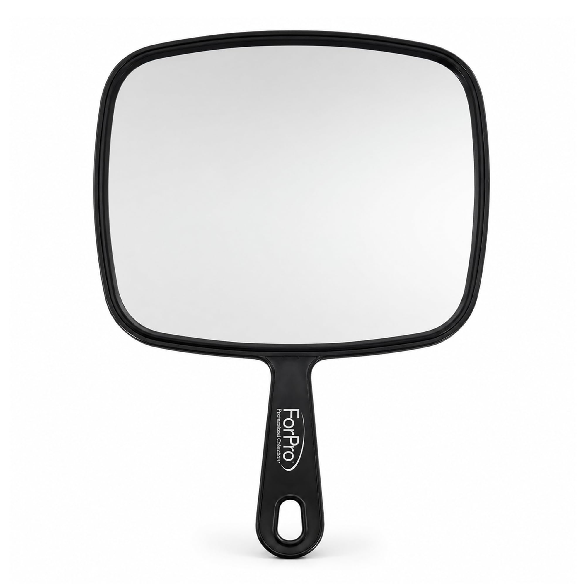 ForPro 12" L x 9" W Premium XL Hand Mirror w/Handle for Home &amp; Sal