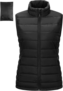 Outdoor Ventures Women Padded Windproof Sleeveless Vest for Hiking Running Golf Riding