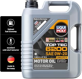 Liqui Moly 20238 TOP TEC 6200 0W20 Motor Oil, 5 l, 1 Pack