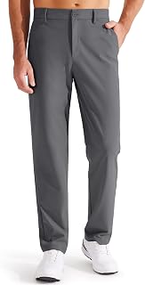 Libin メンズ ゴルフパンツ ストレッチ ワークドレスパンツ 30インチ/32インチ/34インチ 速乾 軽量 カジュアル 快適 パンツ ポケット付き