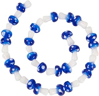 25pcs Handmade Mushroom Shape Spacer Beads Cute Forest Loose Spacer Beads for DIY Bracelets Necklaces Jewelry Keychains Lanyard ornaemnt 11.5~