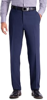 Haggar Cool Right Performance Flex Solid Classic Fit Flat Front Pant-reg. and Big & Tall - Men's Casual Pants