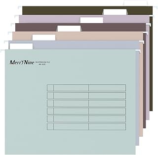 MerryNine A4 Suspension Files, 24PCS Filing Cabinet Suspension Files with Tabs and Card Inserts for School Home Work Office Organization **Check Size Before Ordering** (MixedColor6, A4)