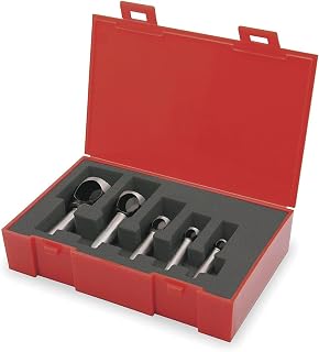 KEO 53519 Cobalt Steel Single-End Countersink Set, Uncoated (Bright) Finish, 82 Degree Point Angle, 5/16" - 1" Head Diameter