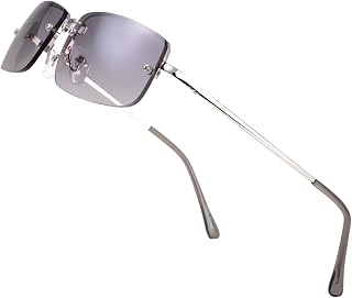 The Fresh Minimalist Small Rectangular Sunglasses Clear Eyewear Spring Hinge - Gift Box Package