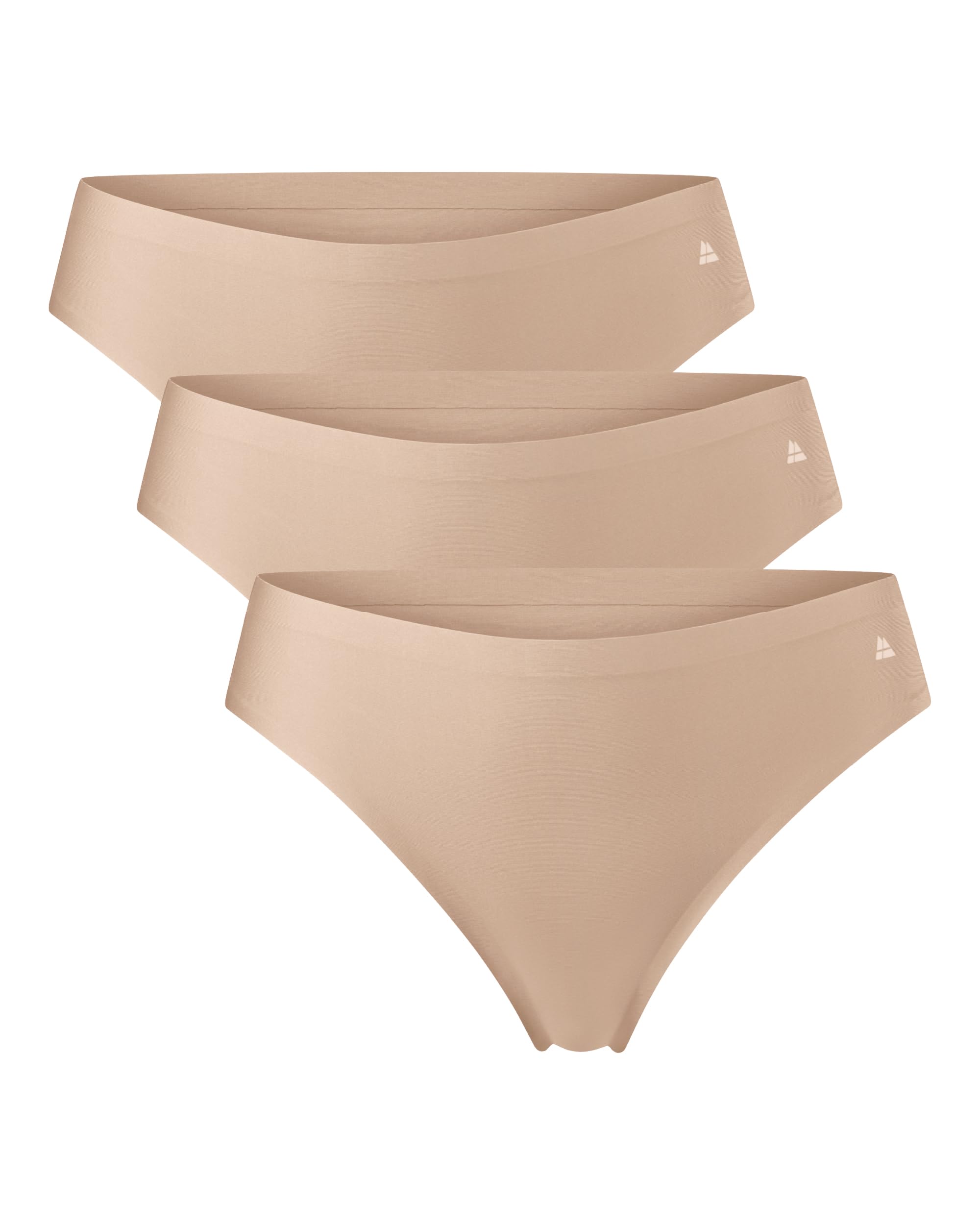 DANISH ENDURANCE Invisible Thongs Microfiber Soft Lightweight Thong for Women, P