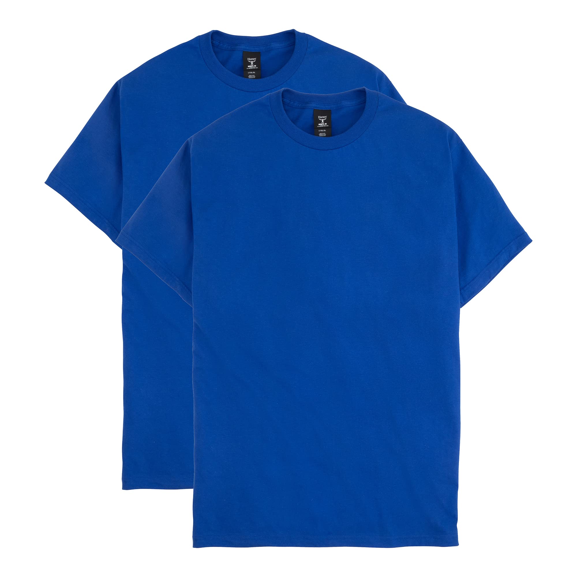Hanes Men's Size Tall Short-Sleeve Beefy T-Shirt (Pack of Two)