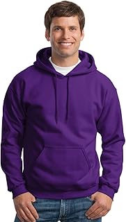 Gildan Men's Rib Knit Pouch Pocket Hooded Sweatshirt