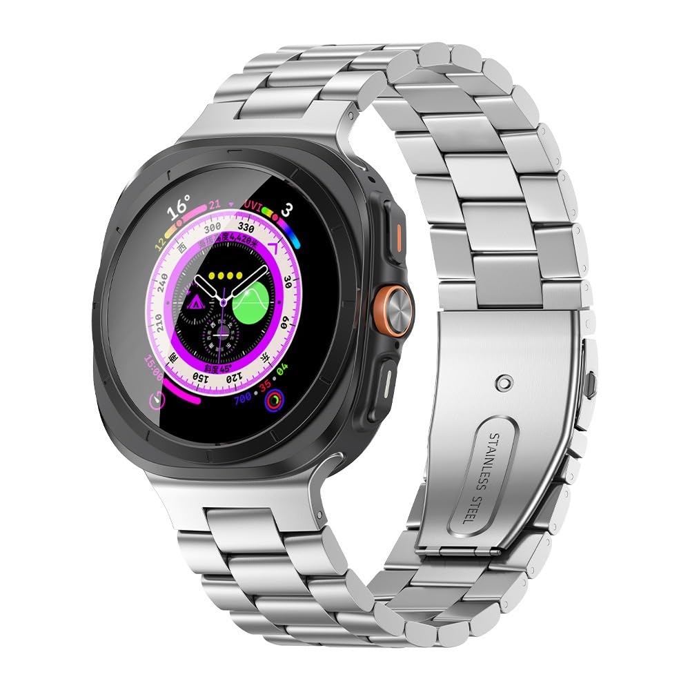 Compatible with Samsung Galaxy Watch Ultra Band 47mm(2025/2024), Robust Men Stai