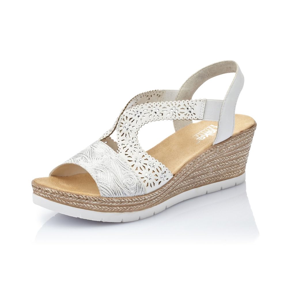 Rieker Women's Sandals 61916, Lady Platform Sandals