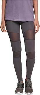 Urban Classics Women's Leggings with Mesh Inserts, Ladies Tech Mesh Leggings Available in Many Colour Variations, Sizes XS - 5XL