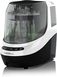 Baby Brezza Bottle Washer Pro Bottle Washer, Sterilizer & Dryer- No Sink Hookup, All-in-One Cleaner for Bottles, Parts & Sippy Cups-Fast, Effortless, Time-Saving Cleaning with No Hand Washing Required