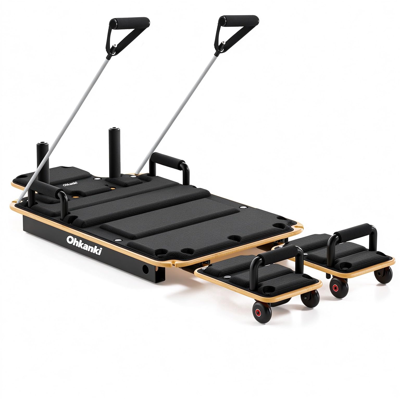 ohkanki Reformer Pilates Machine Pilates Board for Home Workout 5-in-1
