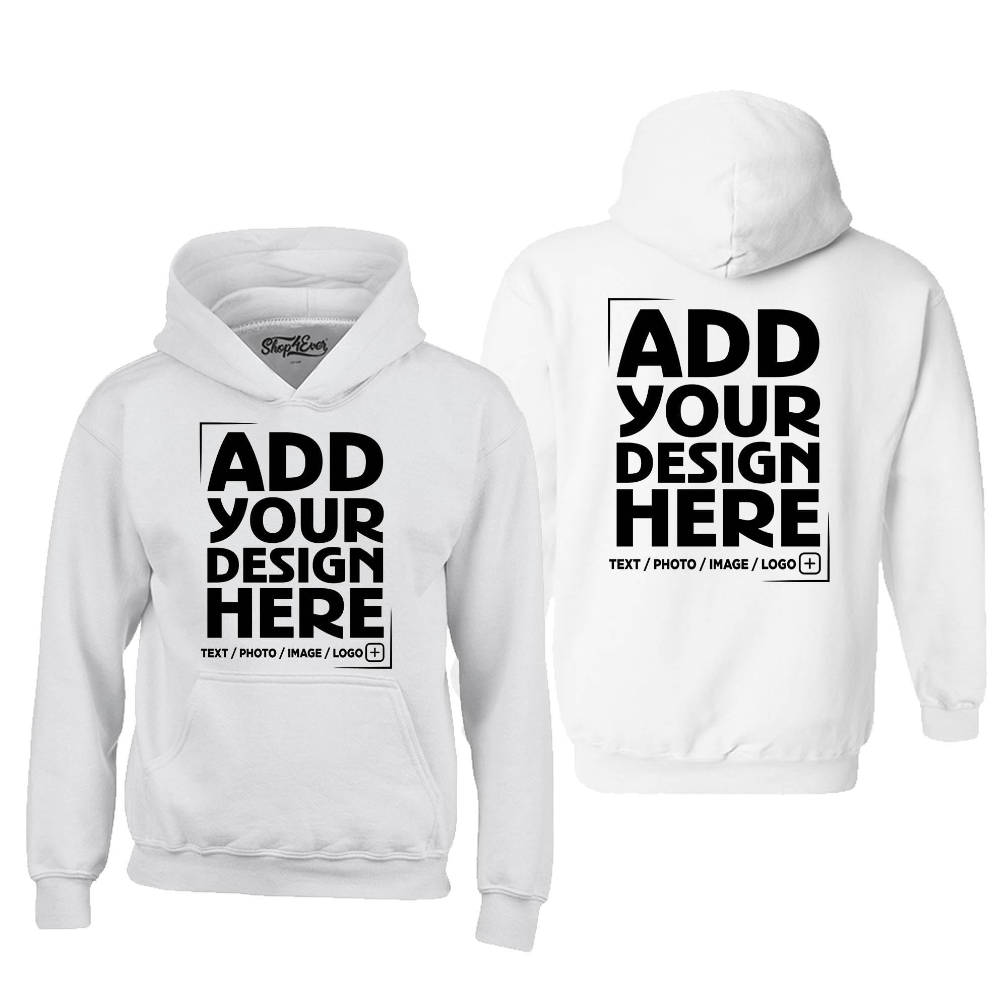 shop4ever Custom Design Your Own Hoodie Sweatshirt
