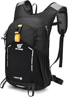 SKYSPER スモール ハイキングバックパック - 15L トラベルデイパック 軽量バッグ 防水 ハイキングバックパック レディース メンズ