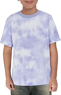 Haloumoning T-shirt per ragazzi tie dye alla moda per bambini a maniche corte girocollo casual top magliette 5-14 anni