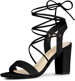 Allegra K Block with Laces, Women's Sandals with Heel